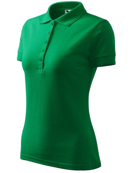 Polokošeľa dámska Pique Polo 210 trávová zelená