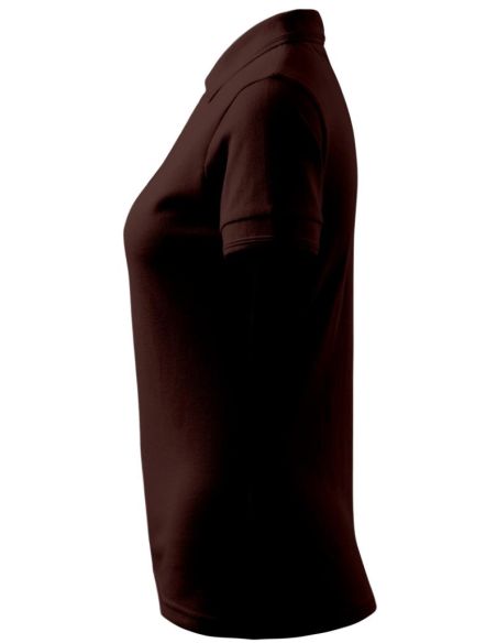 Polokošeľa dámska Pique Polo 210 kávová