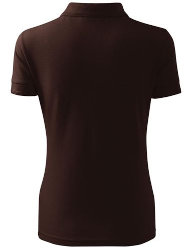 Polokošeľa dámska Pique Polo 210 kávová