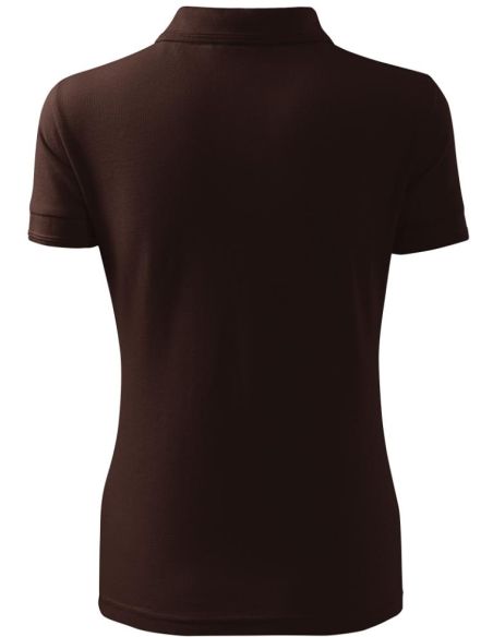 Polokošeľa dámska Pique Polo 210 kávová