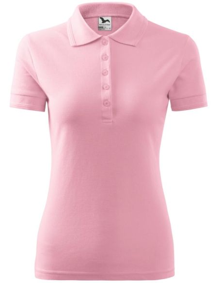 Polokošeľa dámska Pique Polo 210 ružová