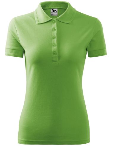 Polokošeľa dámska Pique Polo 210 hrášková zelená