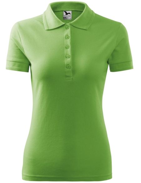 Polokošeľa dámska Pique Polo 210 hrášková zelená