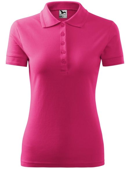 Polokošeľa dámska Pique Polo 210 purpurová