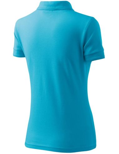 Polokošeľa dámska Pique Polo 210 tyrkysová