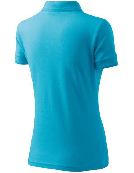 Polokošeľa dámska Pique Polo 210 tyrkysová