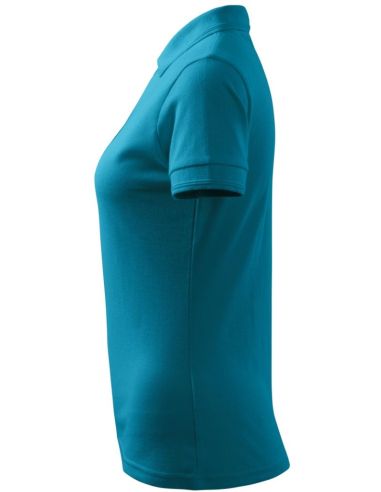 Polokošeľa dámska Pique Polo 210 tmavý tyrkys