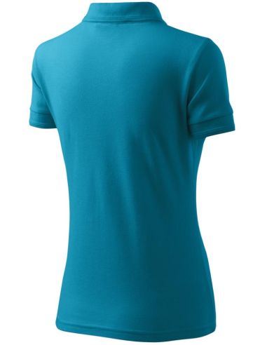 Polokošeľa dámska Pique Polo 210 tmavý tyrkys