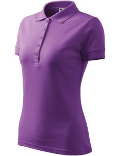 Polokošeľa dámska Pique Polo 210 fialová