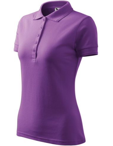 Polokošeľa dámska Pique Polo 210 fialová