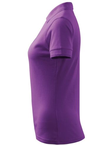 Polokošeľa dámska Pique Polo 210 fialová