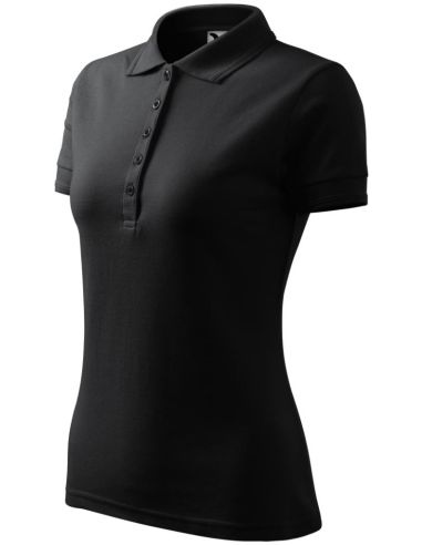 Polokošeľa dámska Pique Polo 210 ebony gray