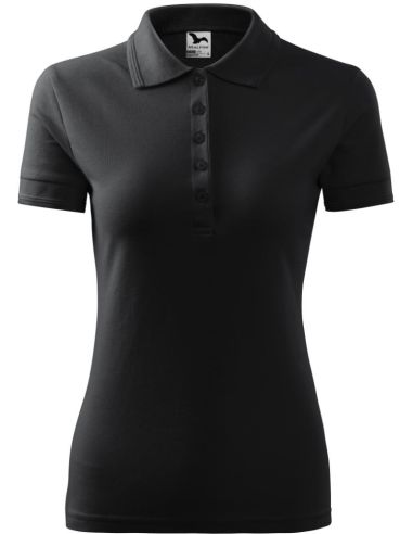 Polokošeľa dámska Pique Polo 210 ebony gray