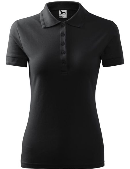 Polokošeľa dámska Pique Polo 210 ebony gray