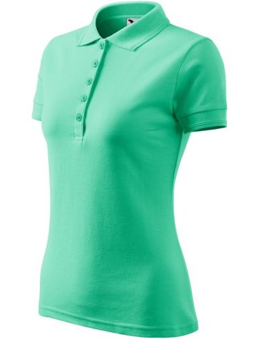 Polokošeľa dámska Pique Polo 210 mätová
