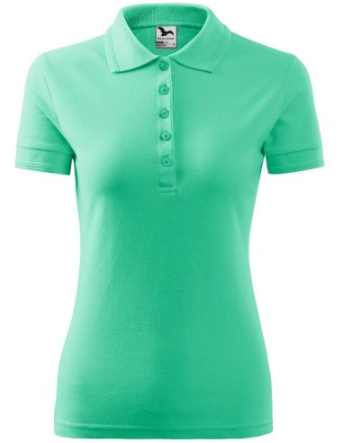 Polokošeľa dámska Pique Polo 210 mätová
