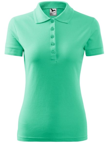 Polokošeľa dámska Pique Polo 210 mätová