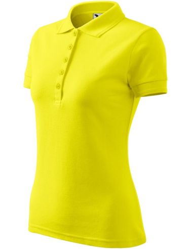 Polokošeľa dámska Pique Polo 210 citrónová