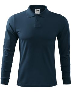 Polokošeľa pánska Single J. LS 211 tmavomodrá 2