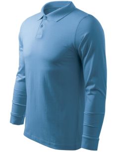 Polokošeľa pánska Single J. LS 211 svetlomodrá