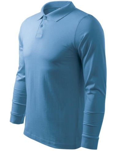 Polokošeľa pánska Single J. LS 211 svetlomodrá