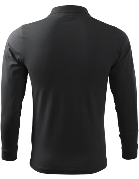 Polokošeľa pánska Single J. LS 211 ebony gray