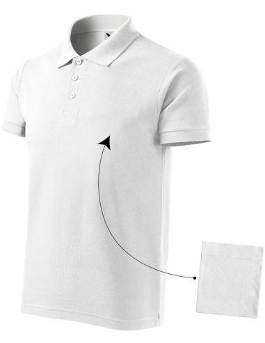 Polokošeľa pánska Cotton 212 biela