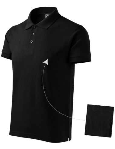 Polokošeľa pánska Cotton 212 čierna