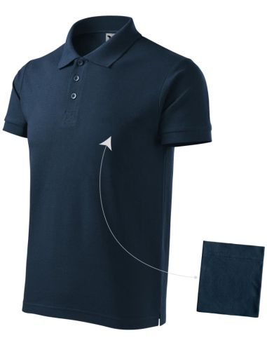 Polokošeľa pánska Cotton 212 tmavomodrá