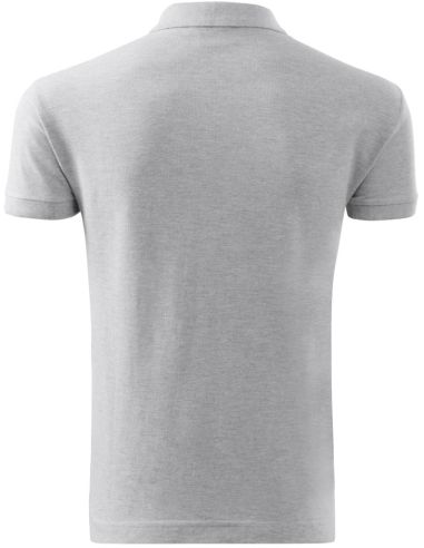 Polokošeľa pánska Cotton 212 svetlosivý melír