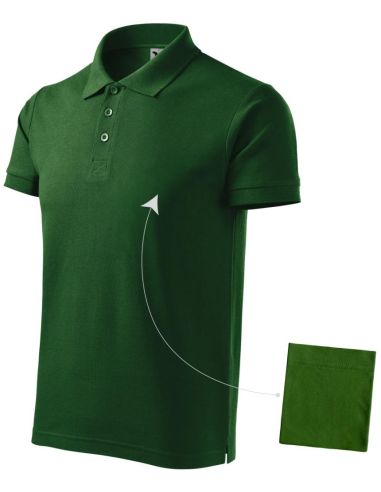 Polokošeľa pánska Cotton 212 fľaškovozelená