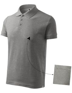Polokošeľa pánska Cotton 212 tmavosivý melír