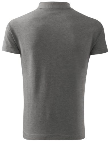 Polokošeľa pánska Cotton 212 tmavosivý melír