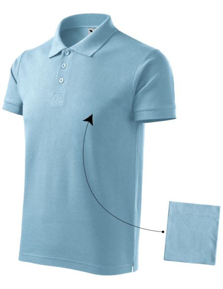 Polokošeľa pánska Cotton 212 nebeská modrá