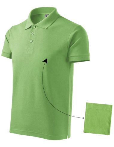 Polokošeľa pánska Cotton 212 hrášková zelená