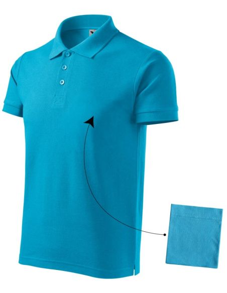 Polokošeľa pánska Cotton 212 tyrkysová