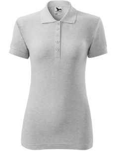 Polokošeľa dámska Cotton 213 svetlosivý melír 2