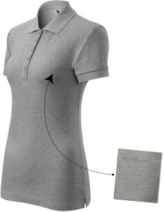 Polokošeľa dámska Cotton 213 tmavosivý melír