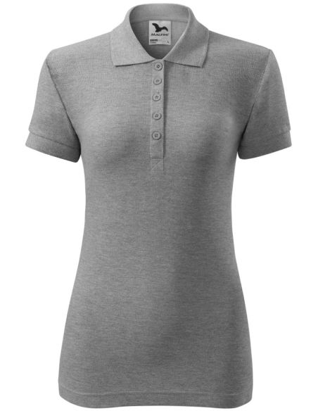 Polokošeľa dámska Cotton 213 tmavosivý melír