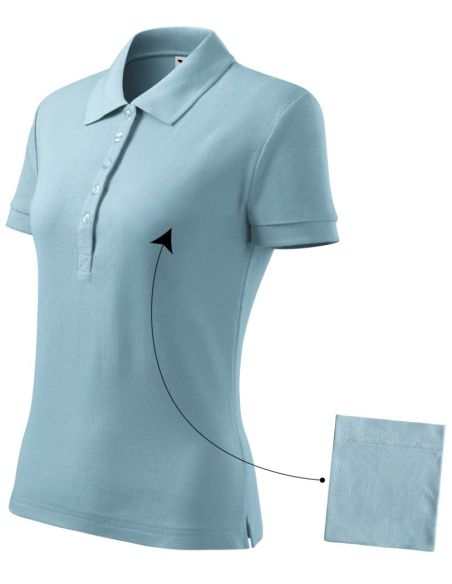 Polokošeľa dámska Cotton 213 nebeská modrá