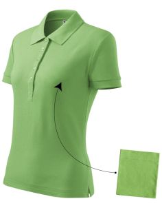 Polokošeľa dámska Cotton 213 hrášková zelená