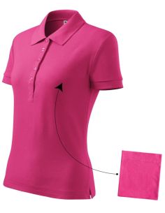 Polokošeľa dámska Cotton 213 purpurová