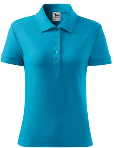 Polokošeľa dámska Cotton 213 tyrkysová
