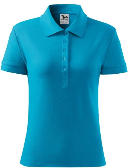 Polokošeľa dámska Cotton 213 tyrkysová