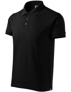 Polokošeľa pánska Cotton Heavy 215 čierna