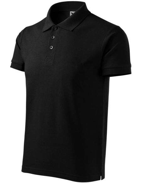 Polokošeľa pánska Cotton Heavy 215 čierna