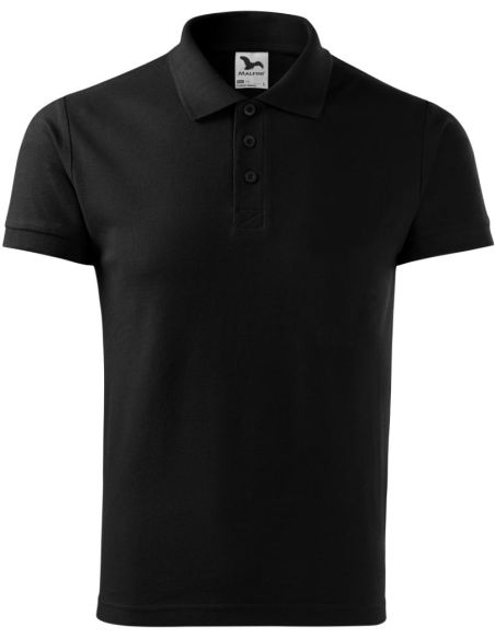 Polokošeľa pánska Cotton Heavy 215 čierna