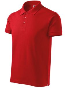 Polokošeľa pánska Cotton Heavy 215 červená