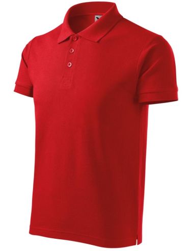 Polokošeľa pánska Cotton Heavy 215 červená