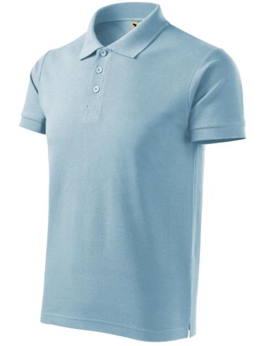 Polokošeľa pánska Cotton Heavy 215 nebeská modrá